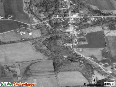 Burke satellite photo by USGS