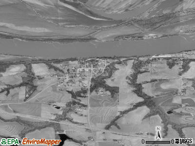 Napoleon satellite photo by USGS