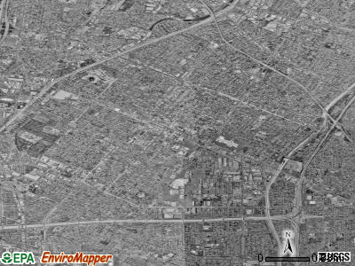 Downey satellite photo by USGS