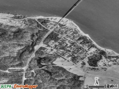 Yorktown satellite photo by USGS