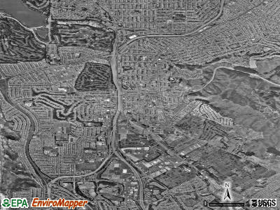 Waterbury satellite photo by USGS