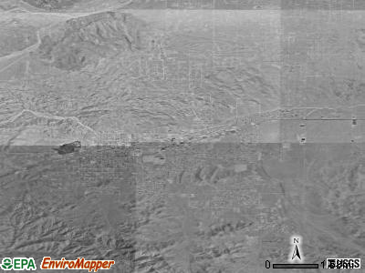 Yucca Valley satellite photo by USGS