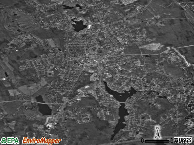 North Attleborough Center satellite photo by USGS