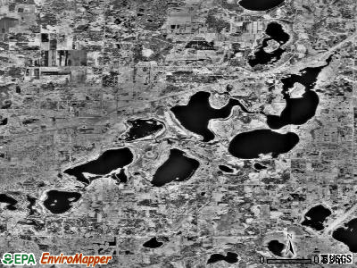 Carrboro satellite photo by USGS