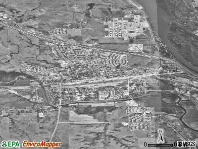 Mandan satellite photo by USGS