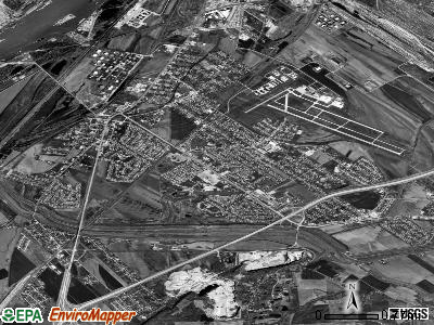Cahokia satellite photo by USGS
