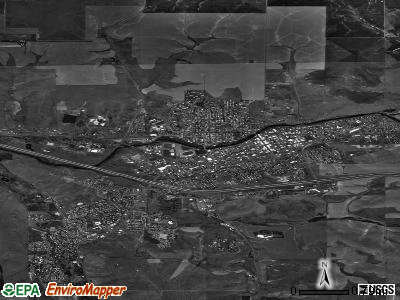 Pendleton satellite photo by USGS
