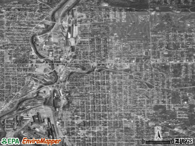 Sharon satellite photo by USGS