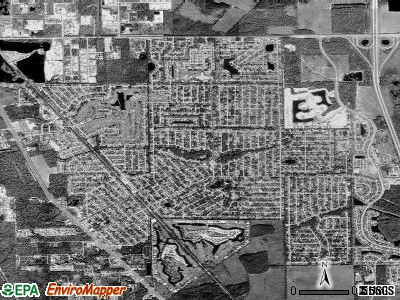 San Carlos Park satellite photo by USGS