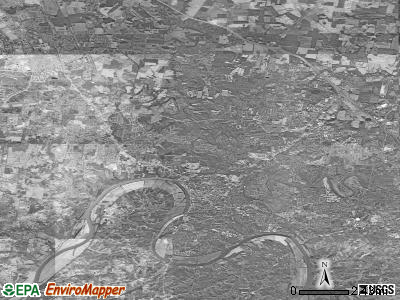 Clarksville satellite photo by USGS