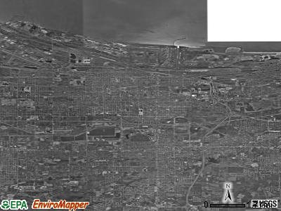 Gary satellite photo by USGS
