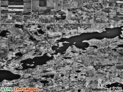 Prior Lake satellite photo by USGS