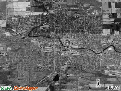 Owosso satellite photo by USGS