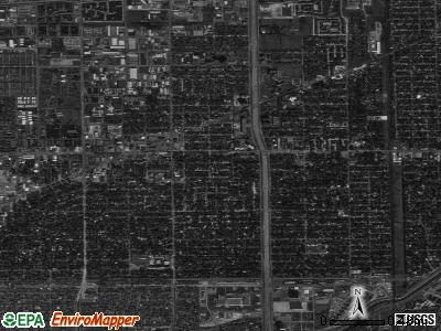 Bellaire satellite photo by USGS