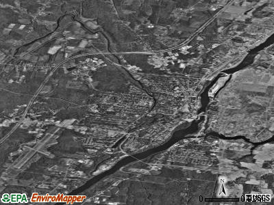 Waterville satellite photo by USGS