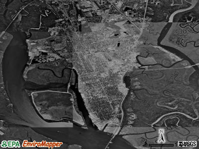 Brunswick satellite photo by USGS