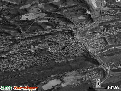 Pottsville satellite photo by USGS