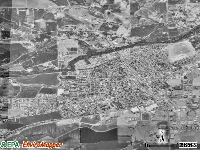 Oakdale satellite photo by USGS