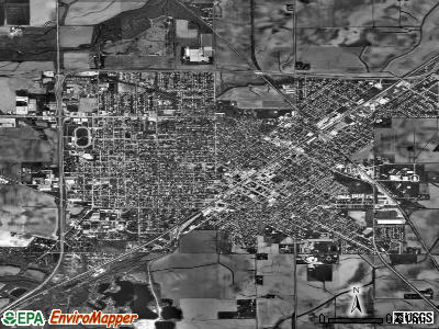 Lincoln satellite photo by USGS