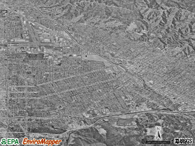 Burbank satellite photo by USGS