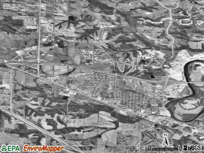 Coralville satellite photo by USGS