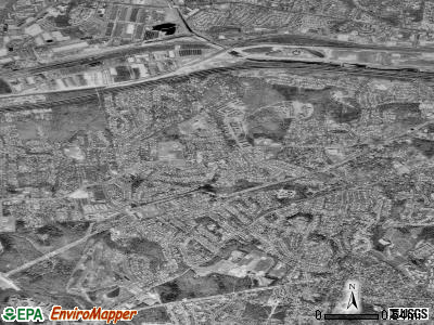Rose Hill satellite photo by USGS