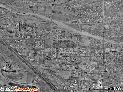 Flowing Wells satellite photo by USGS