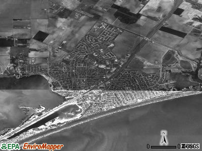 Portland satellite photo by USGS