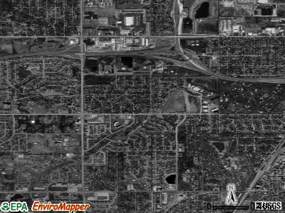 Hazel Crest satellite photo by USGS