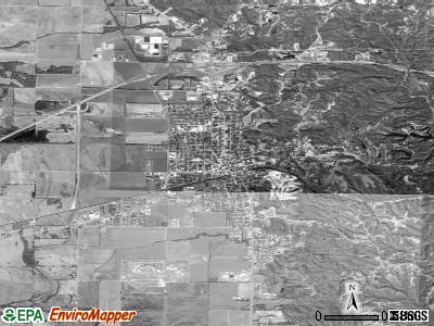 Horsham satellite photo by USGS