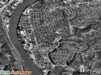 New Kensington satellite photo by USGS