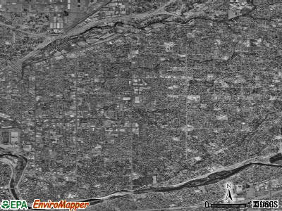 Arden-Arcade satellite photo by USGS