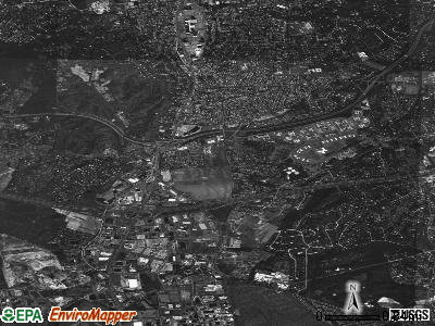 Melville satellite photo by USGS