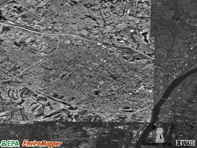 Albany satellite photo by USGS