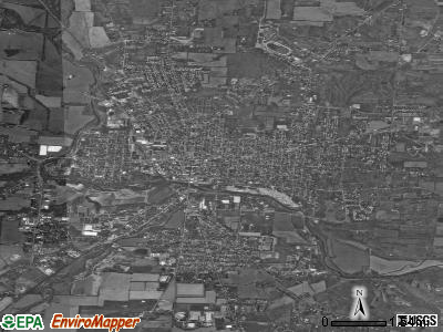 Pelham satellite photo by USGS