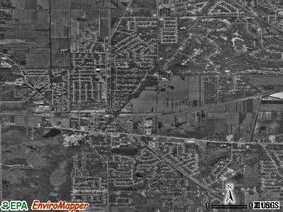 Dyer satellite photo by USGS