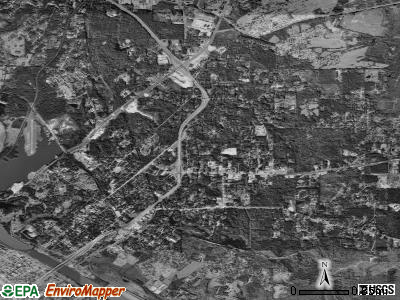 Pineville satellite photo by USGS