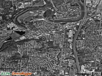 West Carrollton City satellite photo by USGS