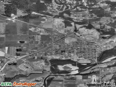 Monroe satellite photo by USGS