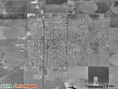 Dumas satellite photo by USGS