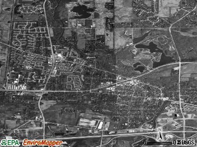 Warrenville satellite photo by USGS