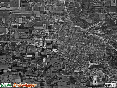 Clayton satellite photo by USGS