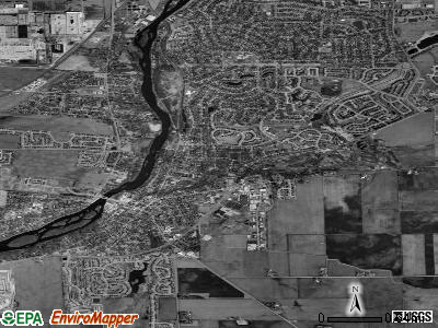 Oswego satellite photo by USGS