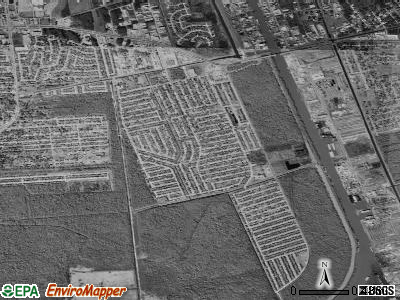 Woodmere satellite photo by USGS