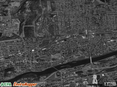 Endicott satellite photo by USGS