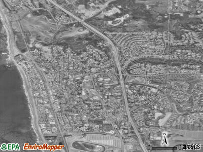 Solana Beach satellite photo by USGS