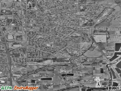 Welby satellite photo by USGS