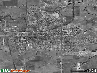 Canyon satellite photo by USGS