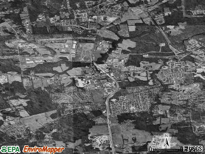 Glasgow satellite photo by USGS