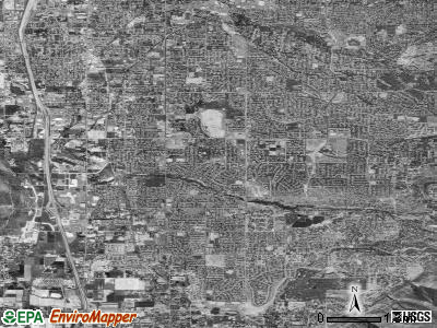Vacaville satellite photo by USGS